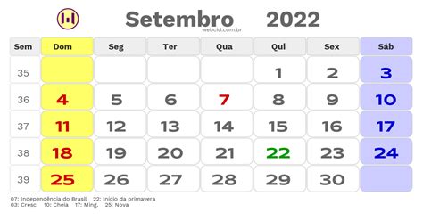 feriados de setembro 2022